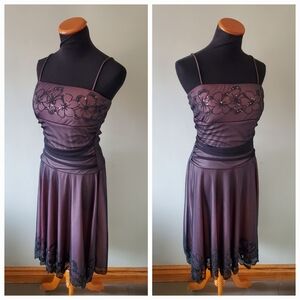 Majora M Vintage Y2K Whimsigoth Fairy Grunge Romantic Beaded Drop Waist Dress